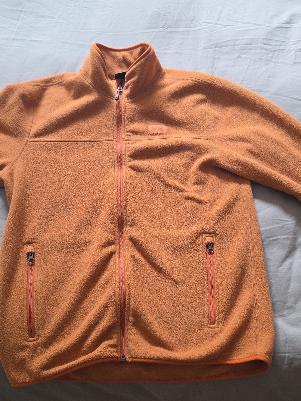 REI Orange Lightweight Full‑Zip Fleece Jacket